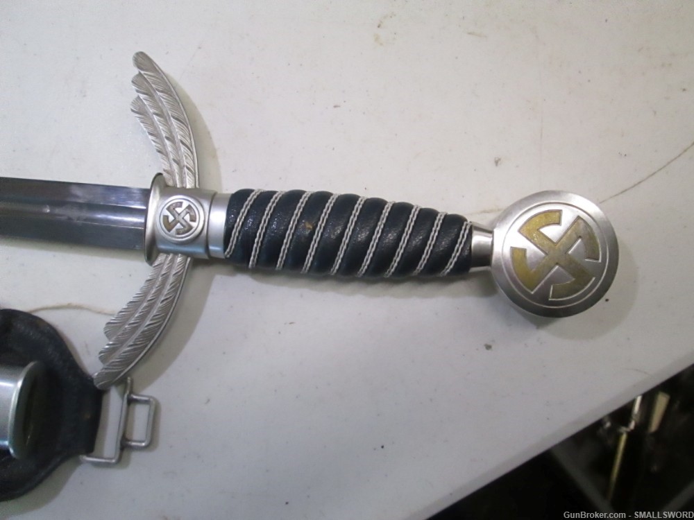 Original WWII German Luftwaffe Sword and scabbard in mint condition SMF Mar-img-1