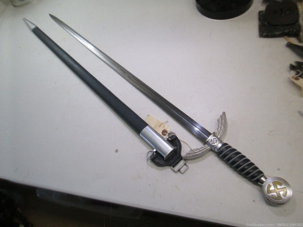Original WWII German Luftwaffe Sword and scabbard in mint condition SMF Mar-img-0