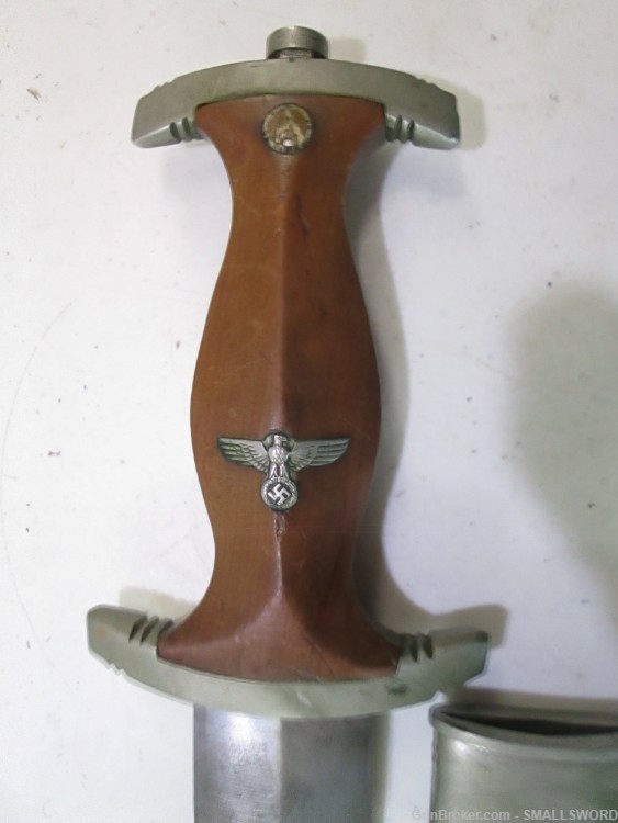 Original WWII German NSKK Dagger with Moto and Scabbard Rare maker GAEFLER-img-1