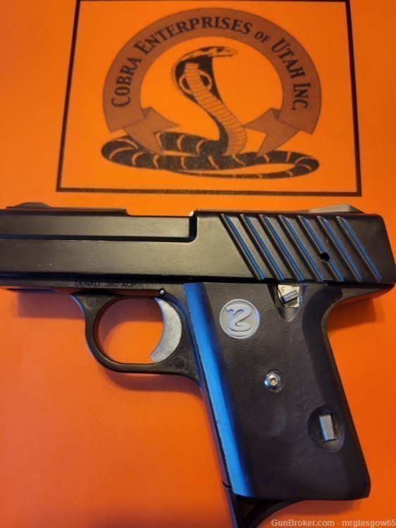 Cobra Industries Firearms Denali .380 ACP Smooth Black grips with Medallion-img-5