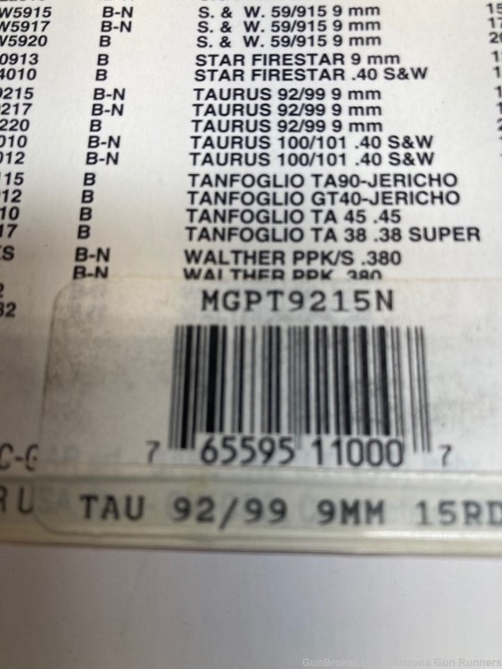 Taurus PT 92/99-15 ROUND 9mm Nickel Magazine Factory New LE-img-2