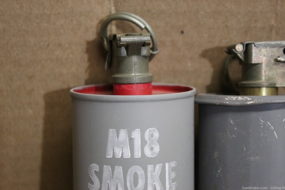 Smoke Grenade Inert Demilled Lot Of 3-img-1