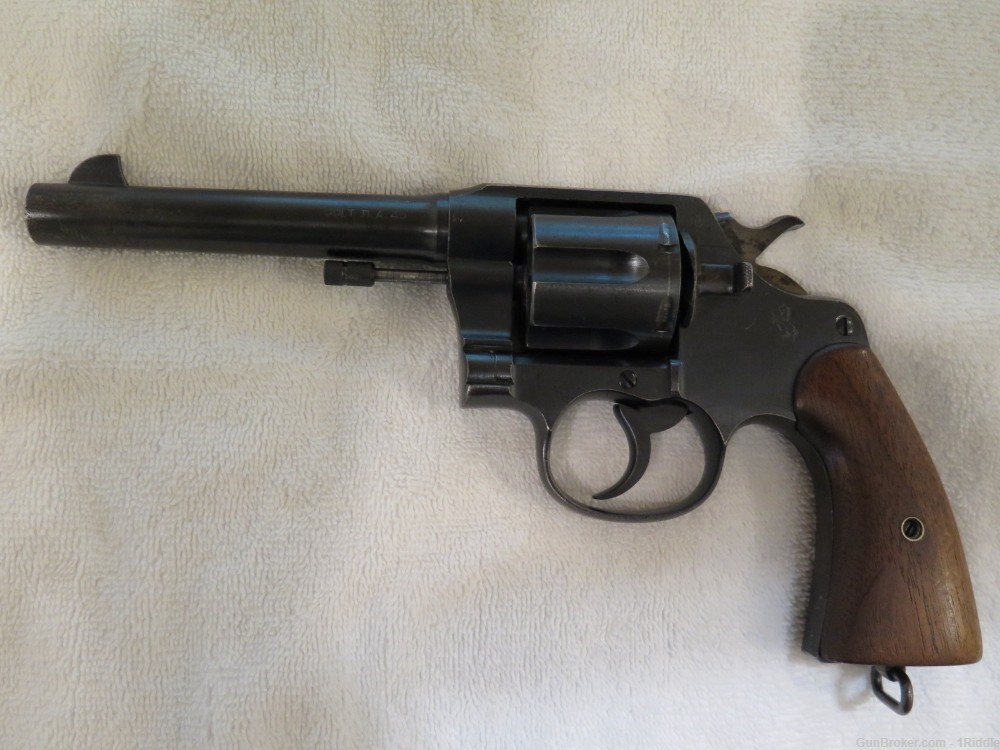 Colt New Service Model of 1917 revolver with 5.5 inch barrel in .45ACP-img-0