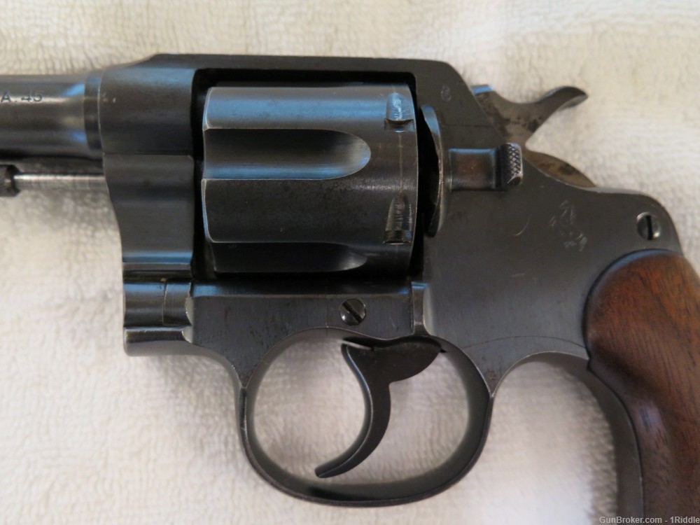 Colt New Service Model of 1917 revolver with 5.5 inch barrel in .45ACP-img-5
