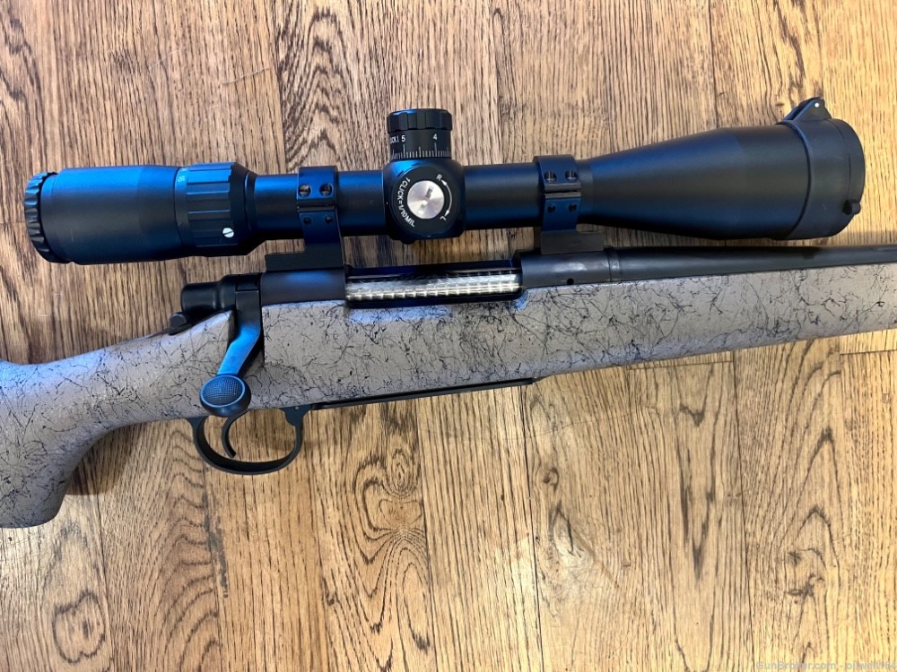 Remington model 700 25-06 threaded fluted barrel, spiderweb stock,  scope-img-2