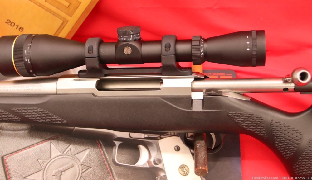 LIKE NEW Tikka T3 Stainless 223 Remington LEFT HANDED LEUPOLD SCOPE Nice!!-img-6