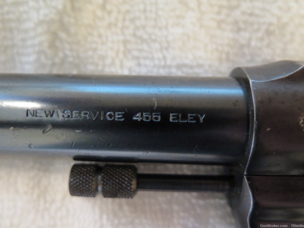 Colt New Service WWI British Contract revolver in .455 Elley (.455 Webley)-img-6
