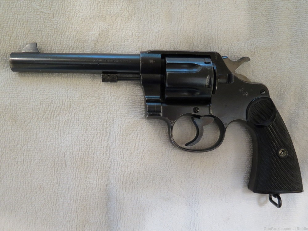 Colt New Service WWI British Contract revolver in .455 Elley (.455 Webley)-img-0