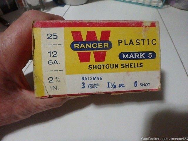 FULL 12 GA WESTERN  RANGER MARK- 5 BOX NO 6 SHOT-img-1