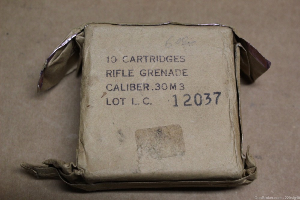 M3 Grenade Launching Blanks 30-06 10 Count Sealed WW2-img-0