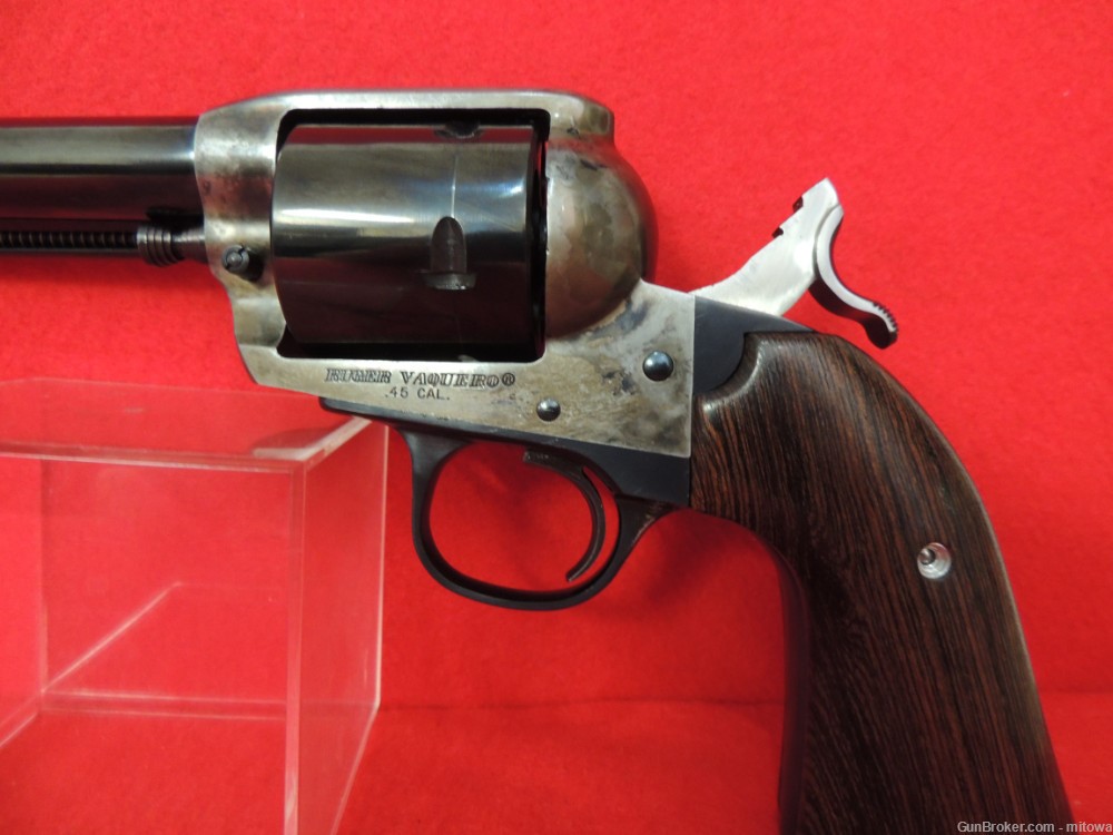 Ruger Old Model Bisley Vaquero .45 Colt 4 5/8” Case & Blue Unfluted Cyl Box-img-4