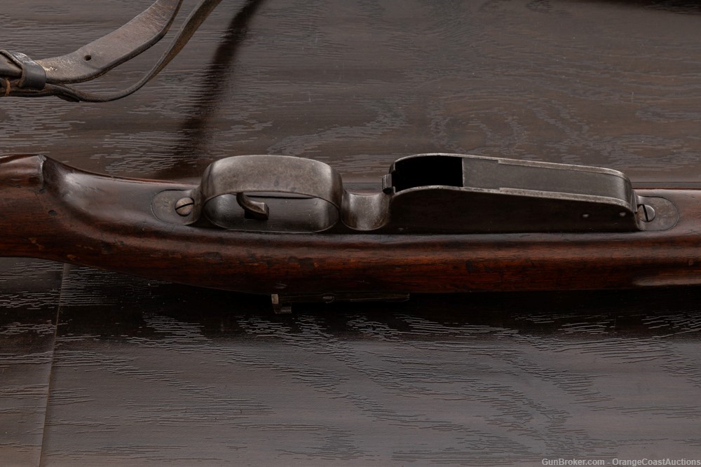 Antique Austrian Steyr Mannlicher Model 1888 Straight Pull Rifle Chilean-img-11