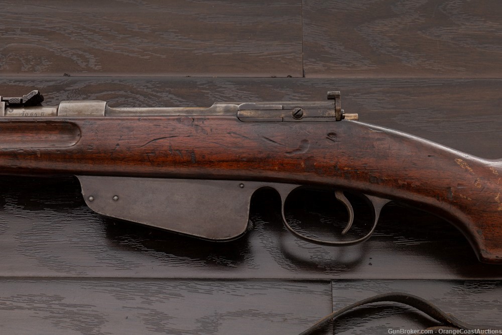 Antique Austrian Steyr Mannlicher Model 1888 Straight Pull Rifle Chilean-img-8