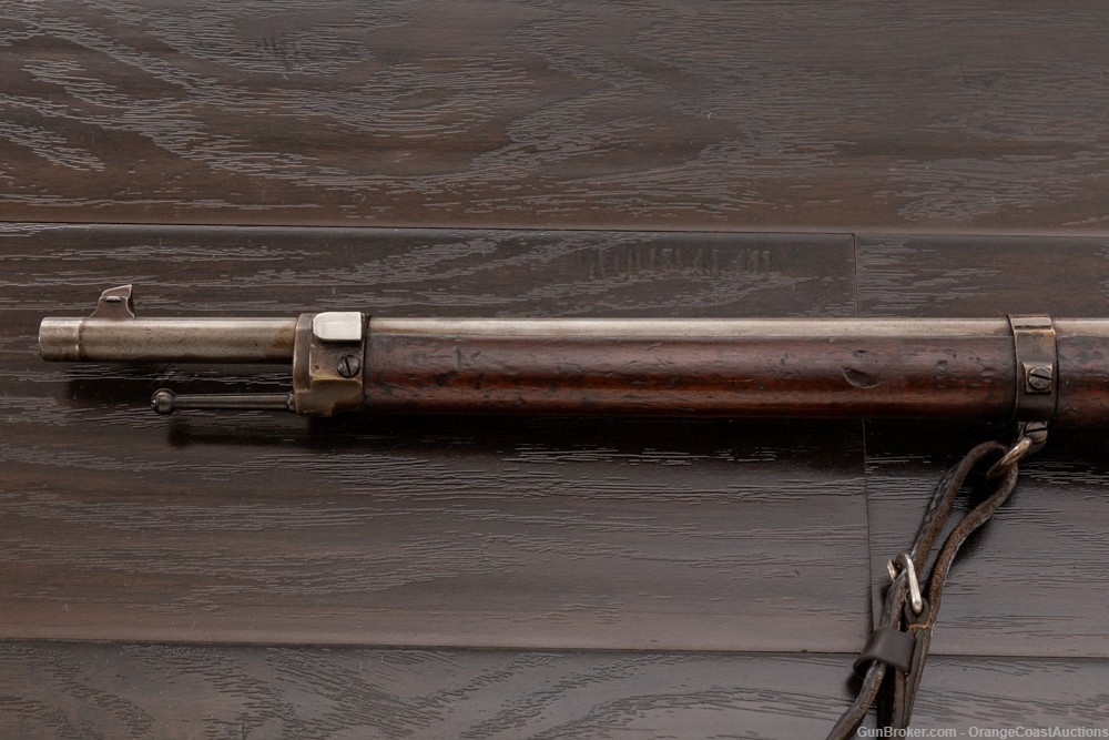 Antique Austrian Steyr Mannlicher Model 1888 Straight Pull Rifle Chilean-img-6