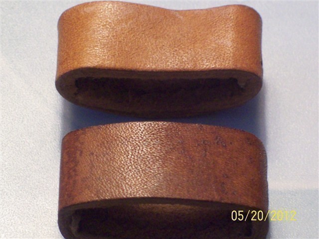 SET OF 6 GENUINE LEATHER "KEEPERS" 1 1/8" INSIDE-img-1
