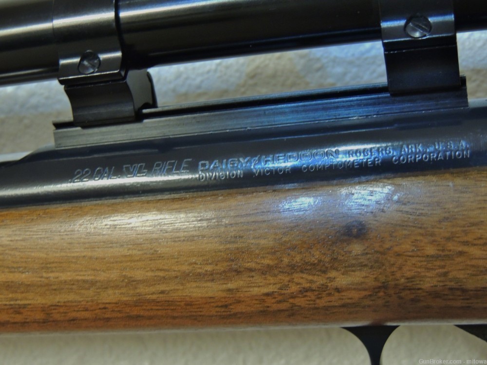 Daisy VL Presentation Rifle Walnut Stock Near Mint .22 Caseless 1968 C&R-img-21