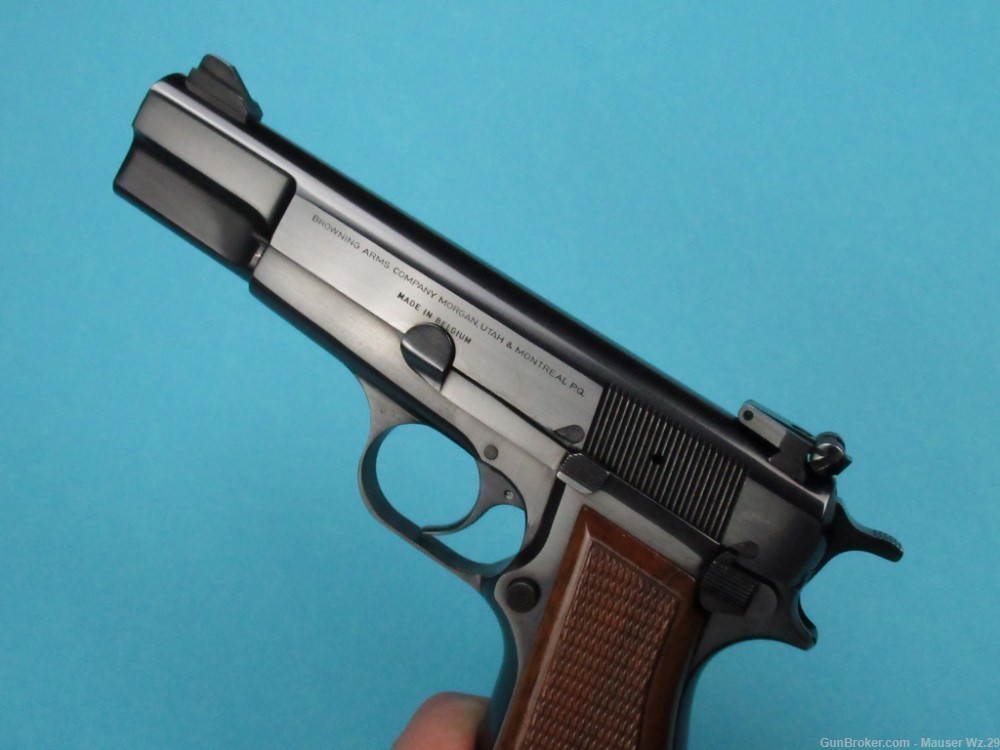 Very Nice 1971 Browning Hi Power Belgian pistol 9mm Luger BHP Mauser-img-9