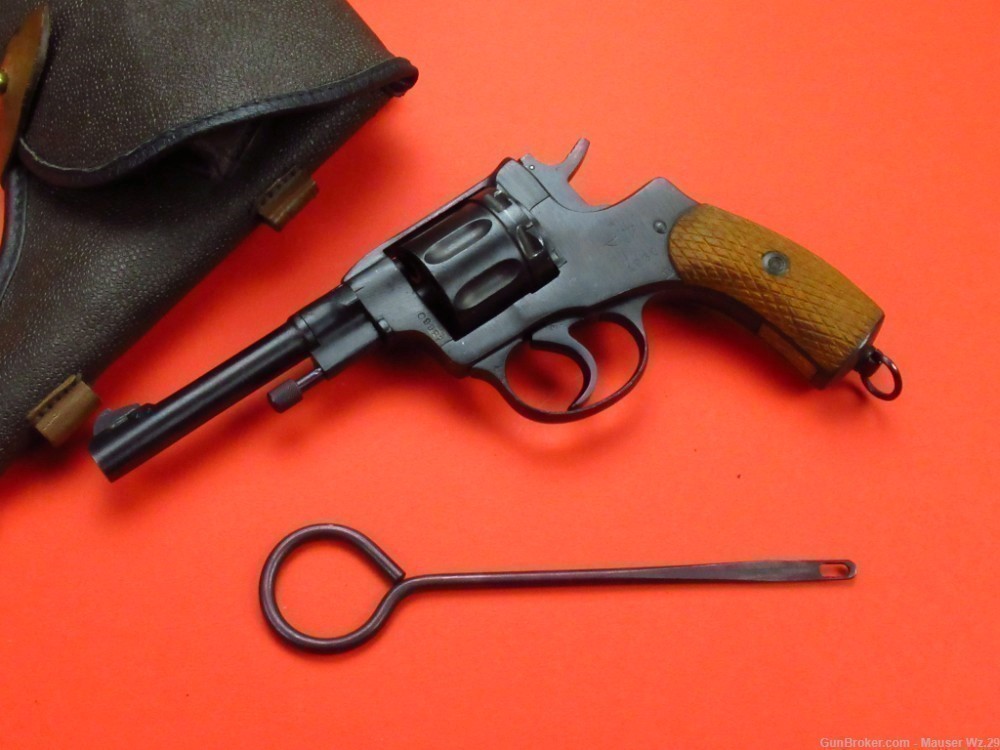 Nice WWII 1930 Russian Tula Nagant revolver M1895 - WW2 7.62mm mosin-img-65