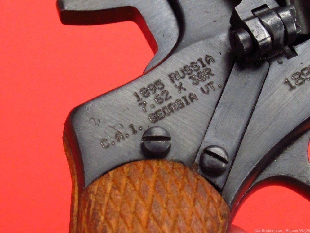 Nice WWII 1930 Russian Tula Nagant revolver M1895 - WW2 7.62mm mosin-img-39