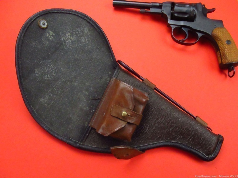 Nice WWII 1930 Russian Tula Nagant revolver M1895 - WW2 7.62mm mosin-img-77