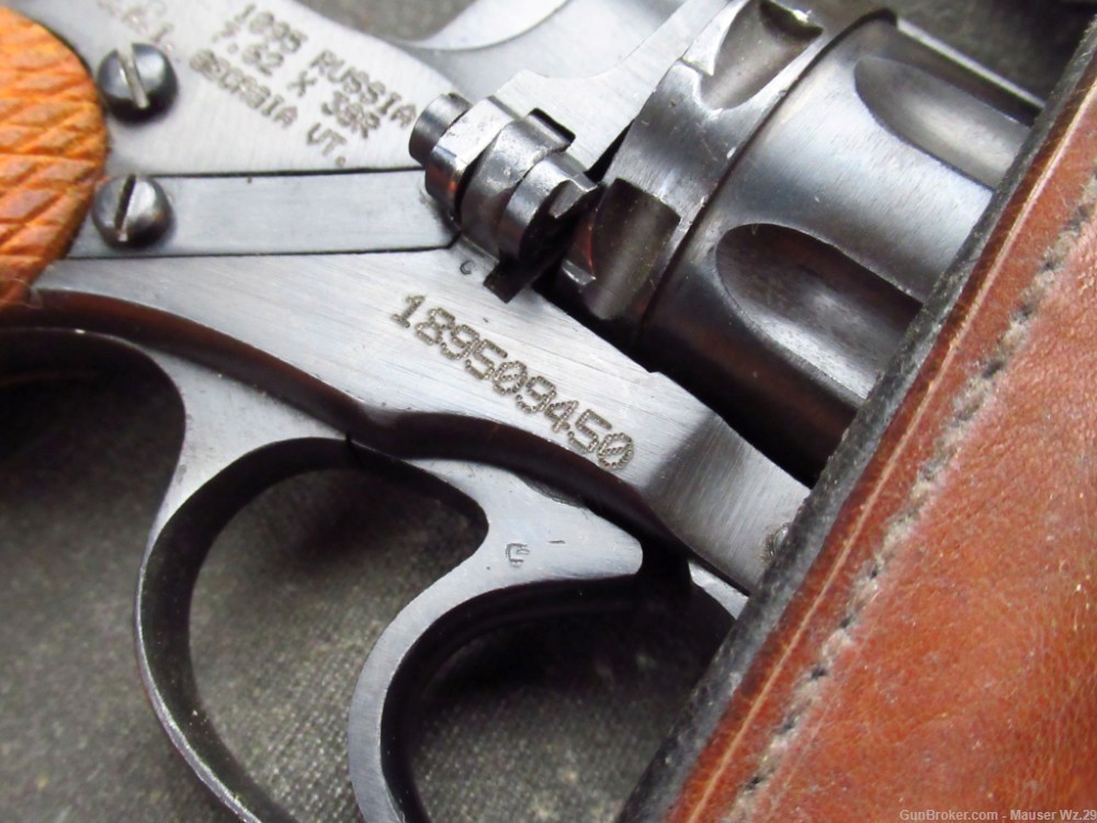 Nice WWII 1930 Russian Tula Nagant revolver M1895 - WW2 7.62mm mosin-img-93