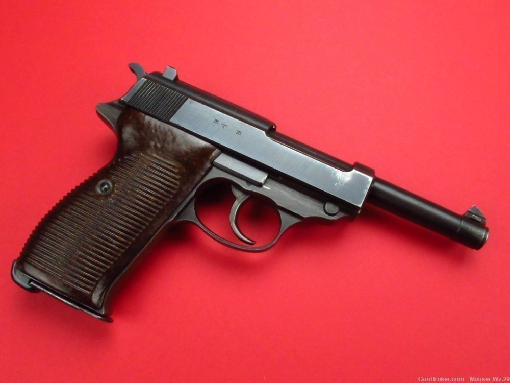 Rare 1944 Walther P38 FN E/140 Frame German WWII pistol 9mm Luger -img-37