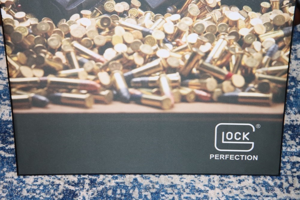 Glock Model G44 Handgun Advertising Sign Metal Framed RARE Factory POP 22LR-img-1