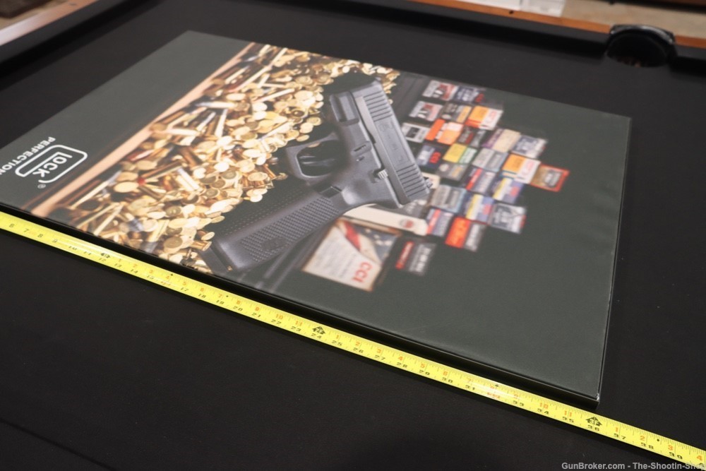 Glock Model G44 Handgun Advertising Sign Metal Framed RARE Factory POP 22LR-img-6