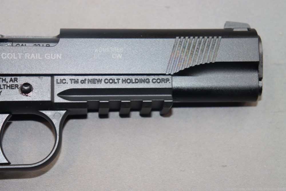 Colt Model 1911 Rail Gun Pistol 22LR 12RD Semi Auto DELUXE WOOD Germany MFG-img-6
