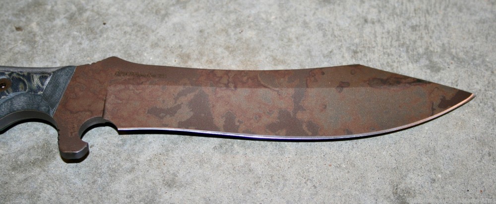 Dawson Knives Forester Magnacut Scorched Earth G10 Camo Handle leather NEWN-img-5
