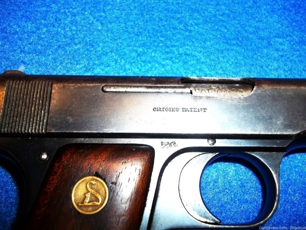 German Ortgeis Werk 6.35 Hammerless Pocket Pistol (Like Eva Brauns)-img-3