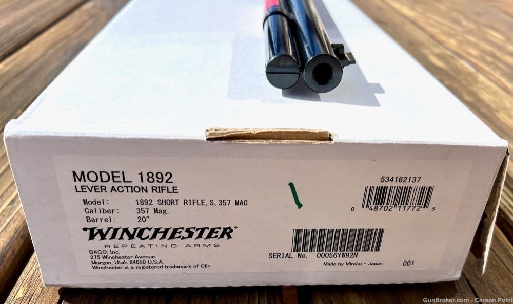 Winchester 1892 SHORT RIFLE 357 MAG 20" Barrel 2024 Production NIB-img-33
