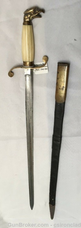 Belt Knife or Dirk, U.S. Naval Officer  period of 1812 - Civil War-img-0