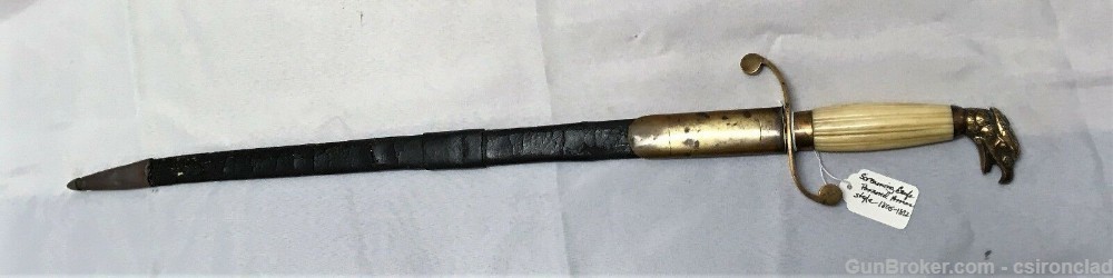 Belt Knife or Dirk, U.S. Naval Officer  period of 1812 - Civil War-img-7