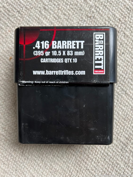 Brass Cartridge Case, .416 Barrett, 8 Boxes of 10-img-0