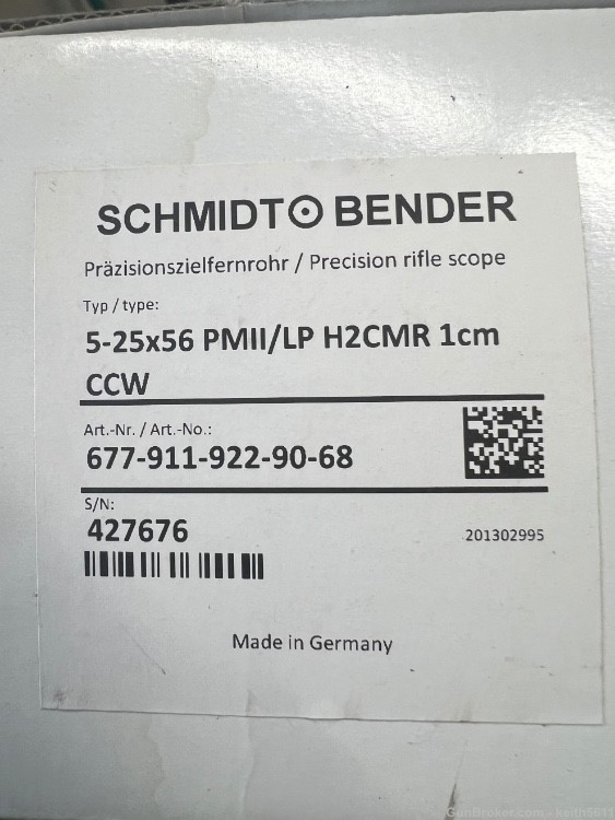 PRICE DROP! Schmidt Bender 5-25x56 PMII Illum FFP H2CMR Mil Rifle Scope -img-1