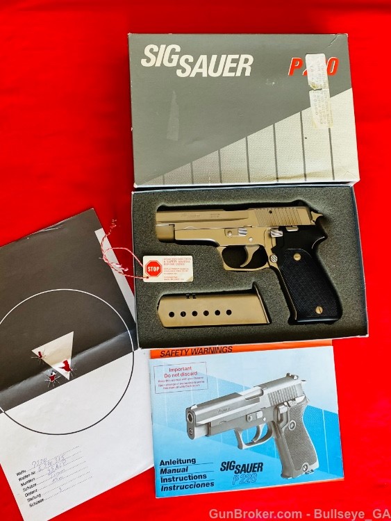 Sig Sauer P220 West German Collector Set RARE Nickel, 2-Tone,Nitron Black-img-1