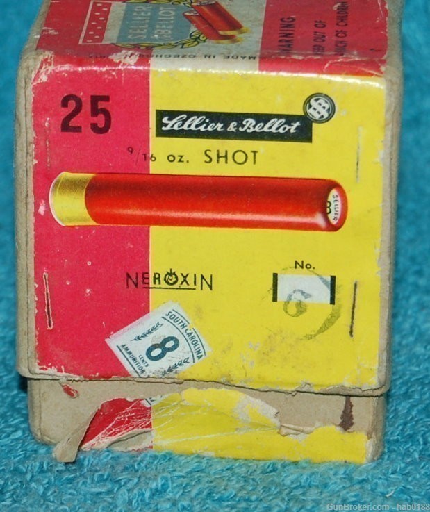Rare Full 2 Piece Box of Sellier & Bellot 410 3" Shotgun Shells-img-4