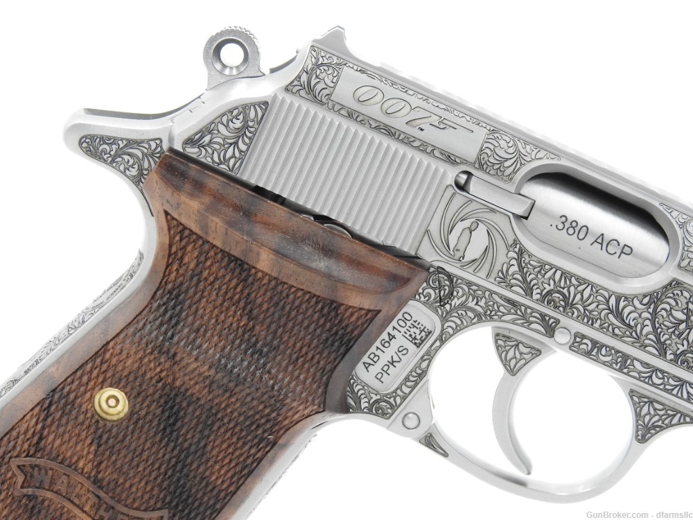 Ultra Rare Custom Engraved Walther PPK/S .380 ACP  007 James Bond Edition!-img-12