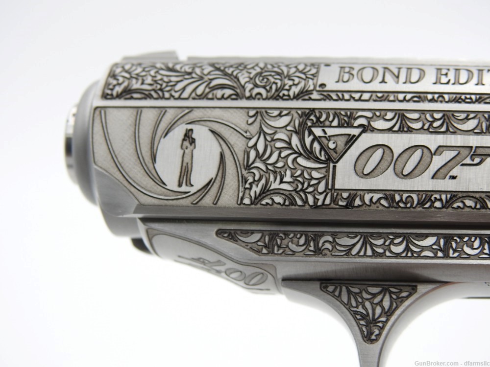 Ultra Rare Custom Engraved Walther PPK/S .380 ACP  007 James Bond Edition!-img-18