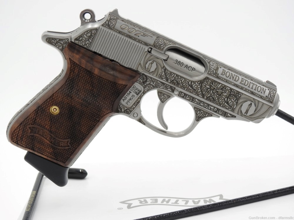 Ultra Rare Custom Engraved Walther PPK/S .380 ACP  007 James Bond Edition!-img-10