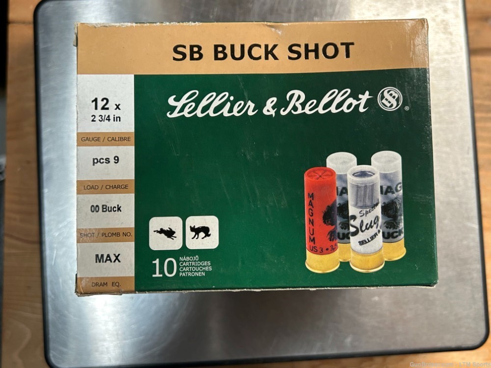 Sellier & Bellot 12ga 2 3/4" 00 Buck 50rds-img-1