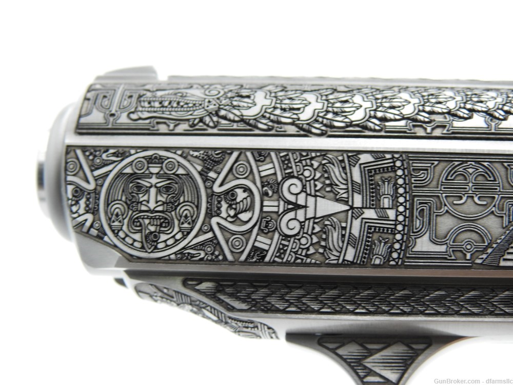 NEW RELEASE! Custom Engraved Walther PPK/S .380 ACP Aztec Empire Edition!-img-19