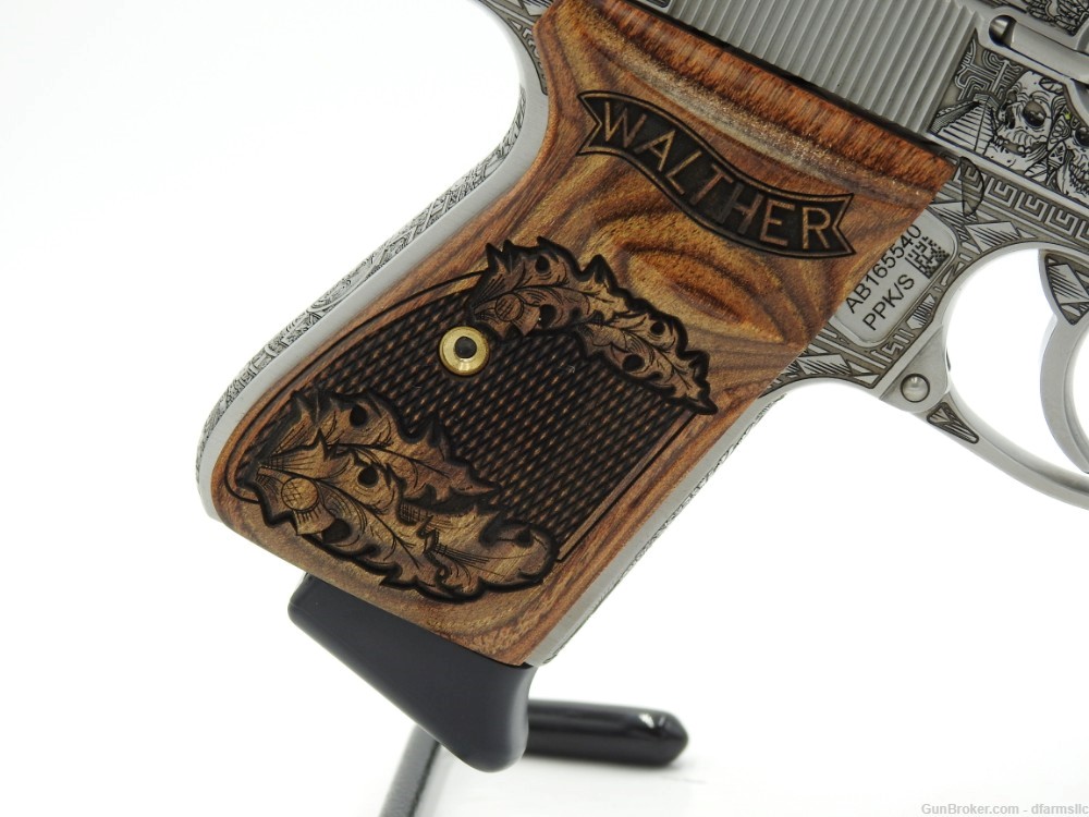 NEW RELEASE! Custom Engraved Walther PPK/S .380 ACP Aztec Empire Edition!-img-12