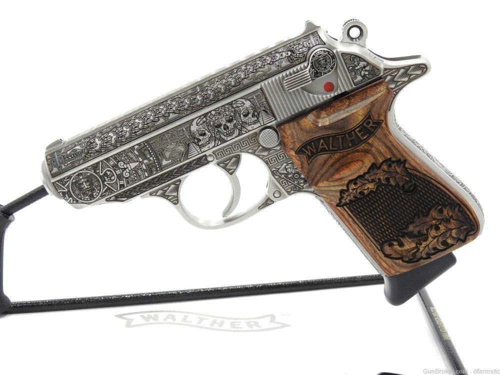 NEW RELEASE! Custom Engraved Walther PPK/S .380 ACP Aztec Empire Edition!-img-2