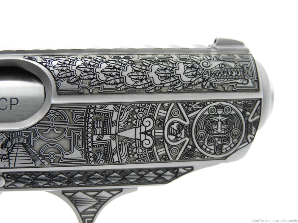 NEW RELEASE! Custom Engraved Walther PPK/S .380 ACP Aztec Empire Edition!-img-13