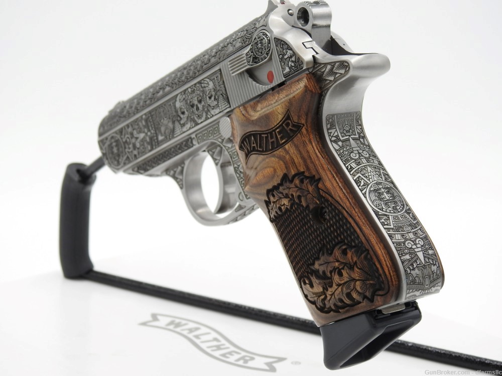 NEW RELEASE! Custom Engraved Walther PPK/S .380 ACP Aztec Empire Edition!-img-6