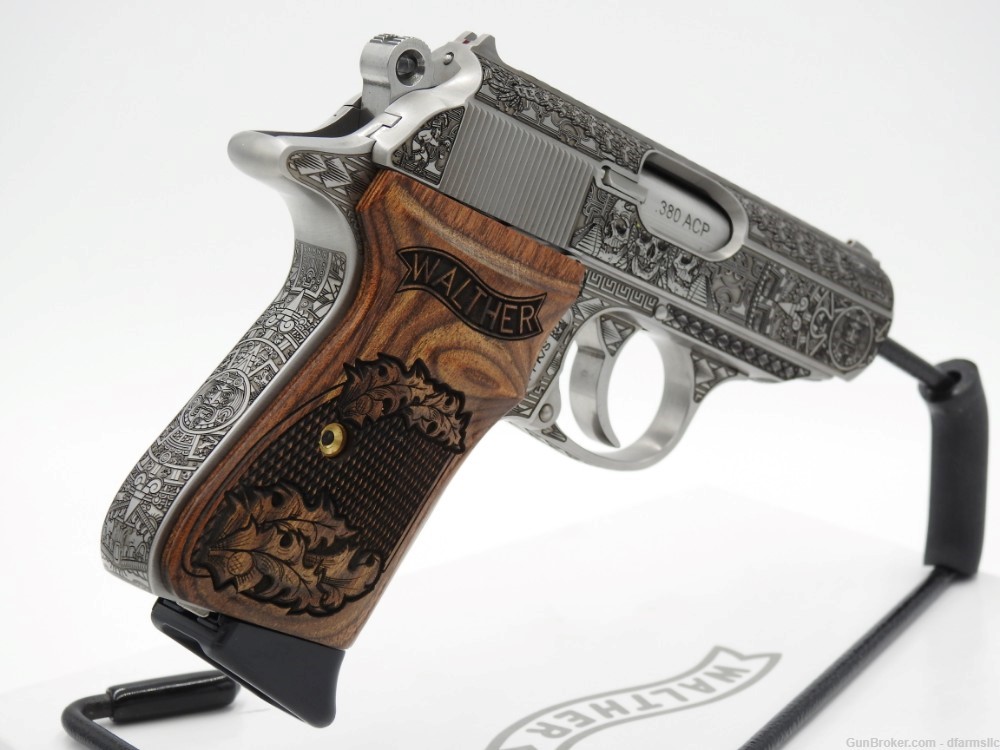 NEW RELEASE! Custom Engraved Walther PPK/S .380 ACP Aztec Empire Edition!-img-8