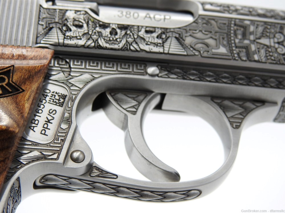 NEW RELEASE! Custom Engraved Walther PPK/S .380 ACP Aztec Empire Edition!-img-17