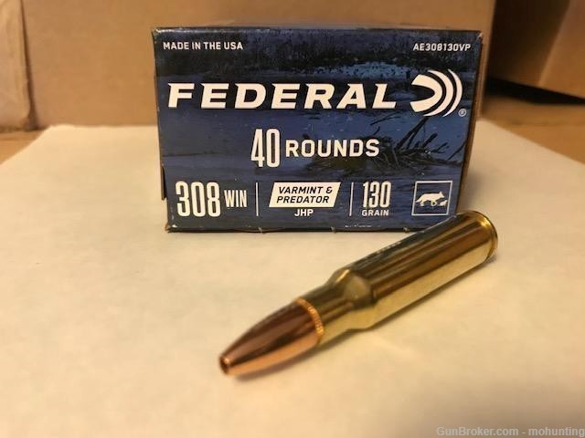 Federal AE308130VP 308 Win 130gr JHP 200 Rounds-img-0